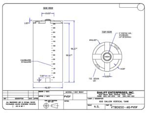 650 GALLON VERTCAL STORAGE TANK
